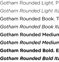 Gotham Rounded