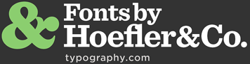 Fonts by Hoefler & Co.