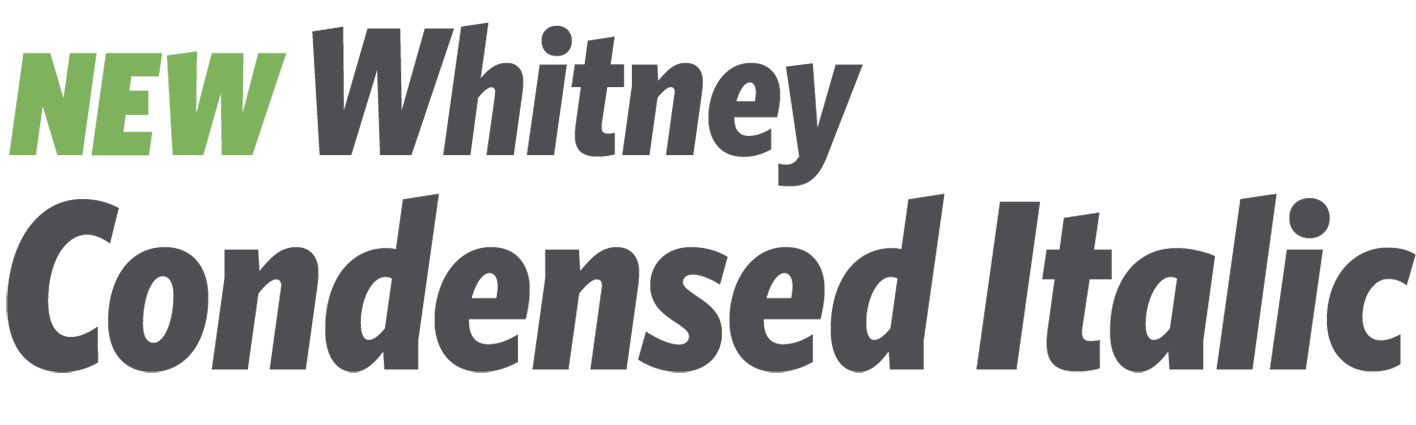 Whitney Condensed Italic