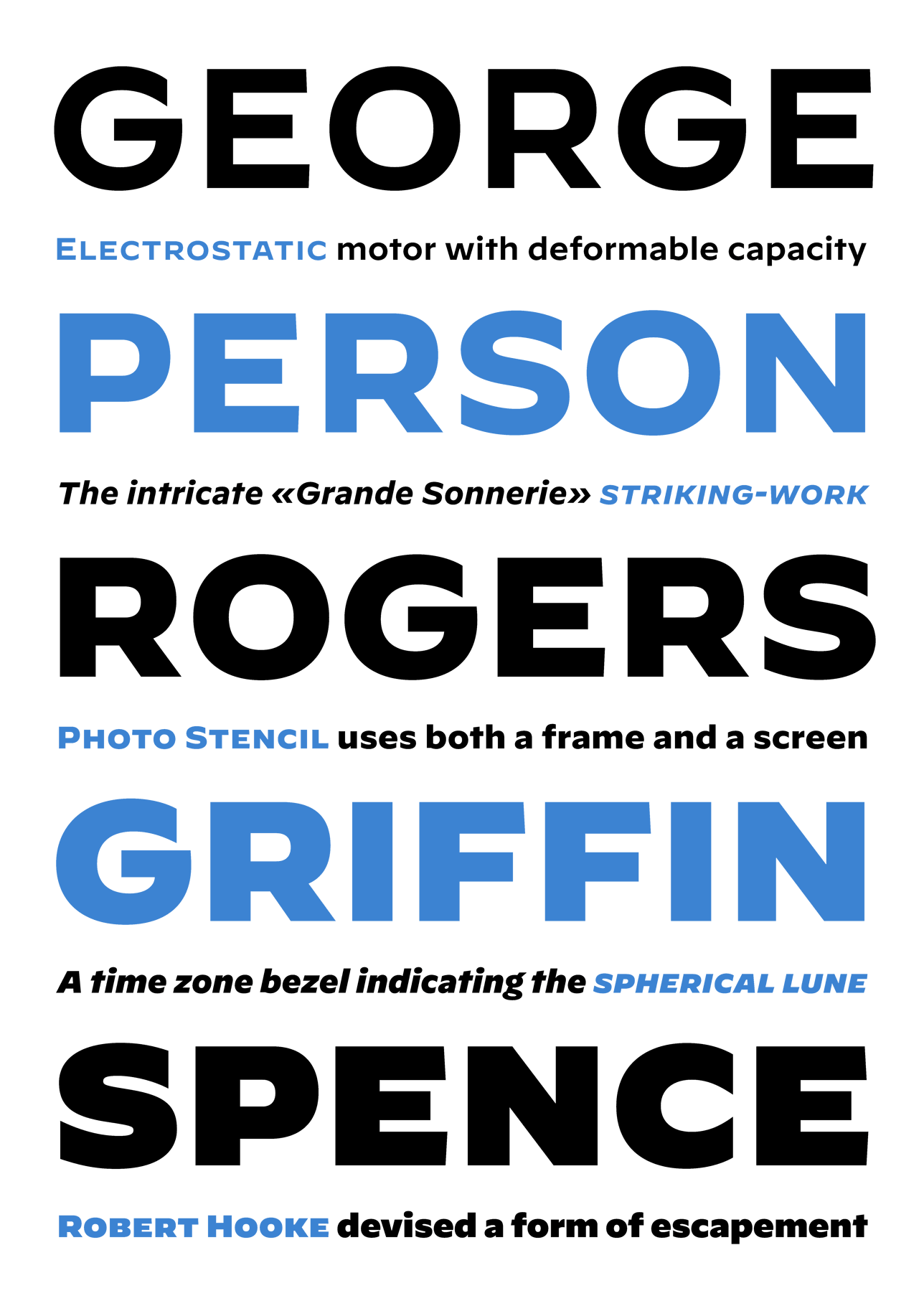 Decimal’s heavy weights in caps, small caps and lowercase